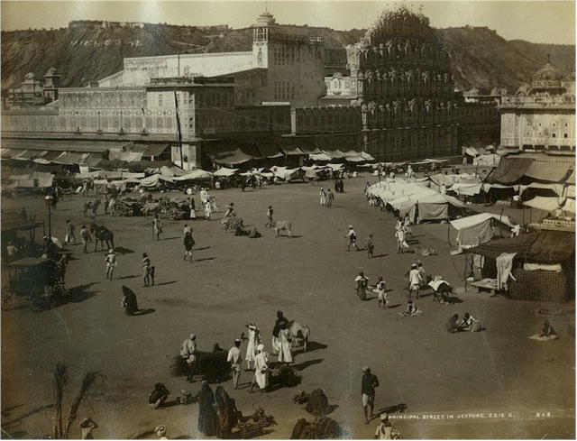 Picture of Hawa Mahal (from the Book) dating back to 1875